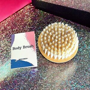 Birchbox Wooden Body Brush with Birchbox Logo New In Package